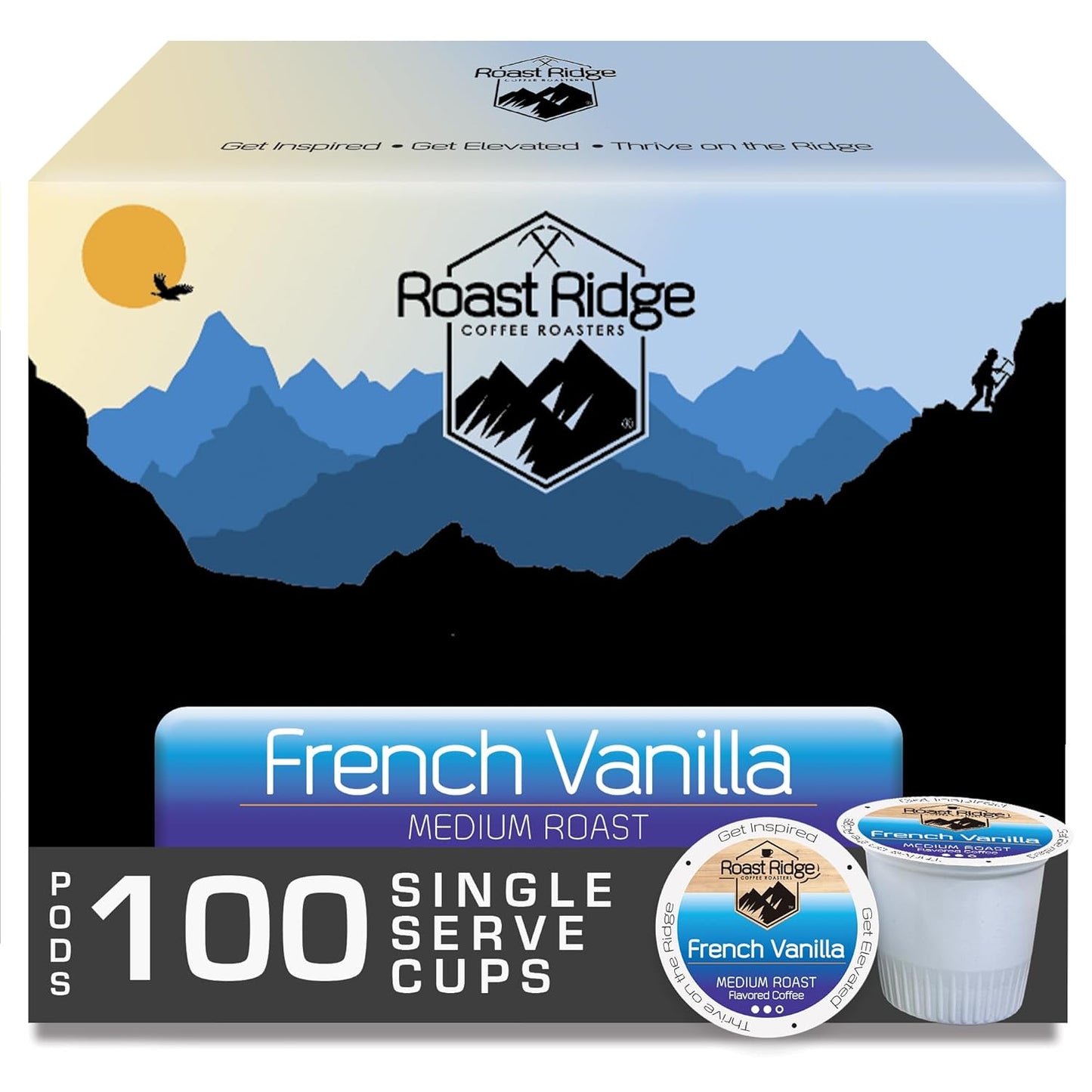 Roast Ridge French Vanilla Coffee Pods for Keurig K-Cup Brewers