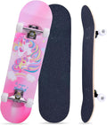 31 Inch Complete Skateboard for Beginners Kids and Adults