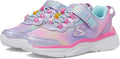 Skechers Kids Power Jams Girls Sparkle Mesh Sneaker - Fun Fit