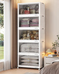 400Qt Stackable Storage Bins with Lid - Large Collapsible Organizer