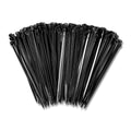 6in Black Zip Cable Ties 1000 Pack - Heavy Duty 18lb Tensile