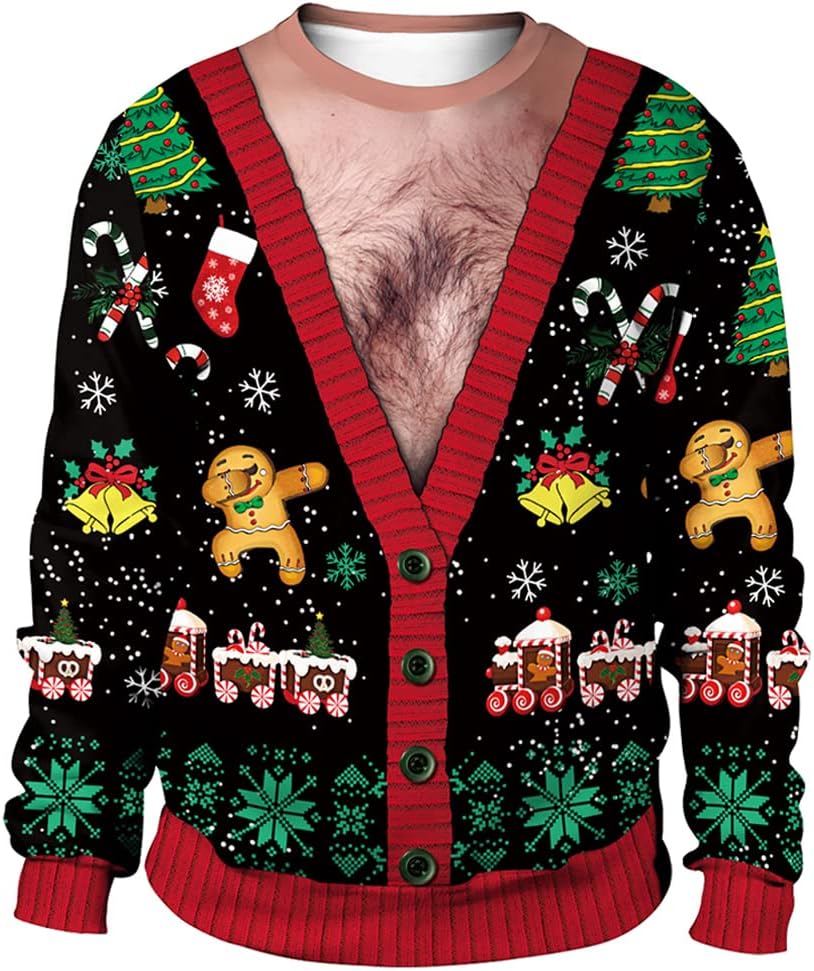3D Christmas Tree Sweatshirt for Festive Fun