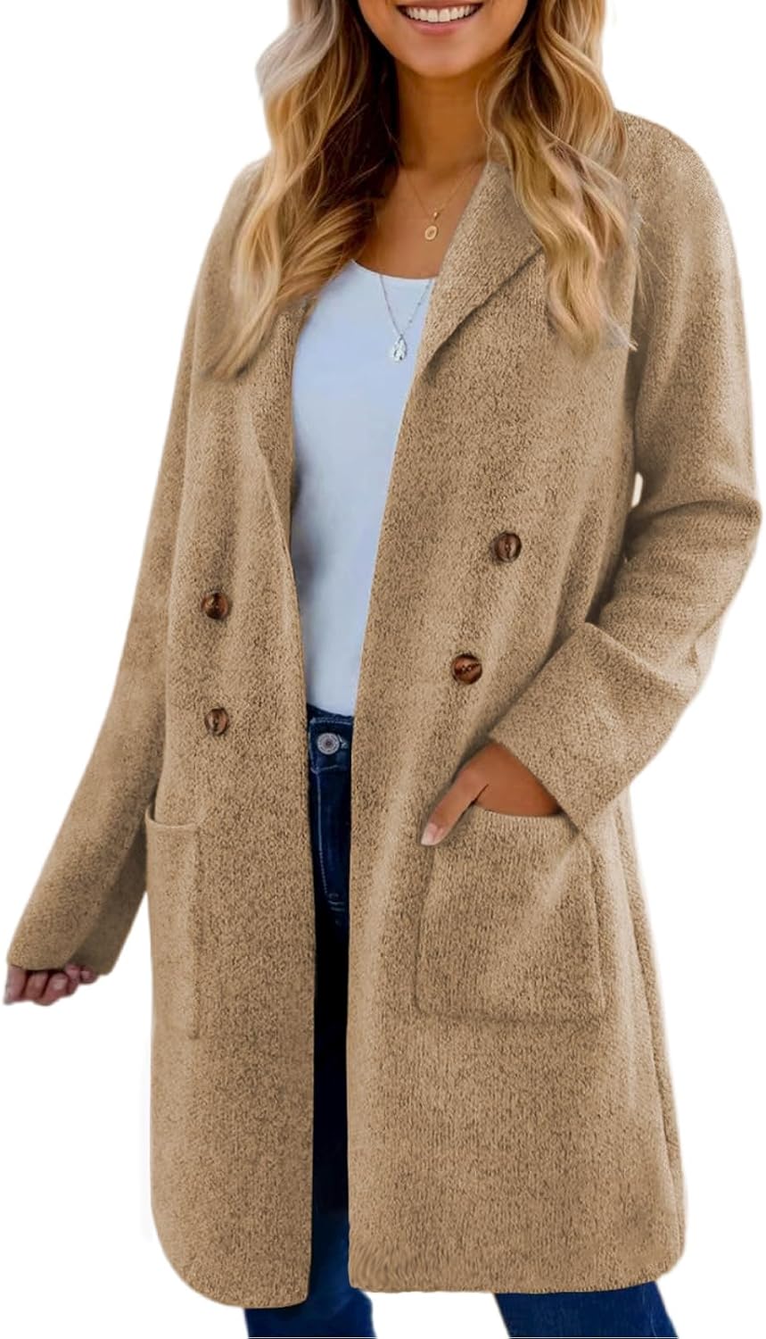 VIMPUNEC Fall Long Cardigan Sweaters for Women - Cozy Chic Style