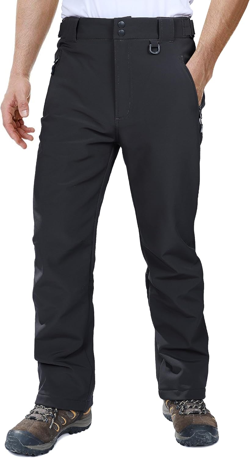 Outdoor Ventures Men's Lite Waterproof Windproof Fleece Pants