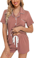 Senert Pajamas Set For Women Short Sleeve Sleepwear (Style 4DXQ)