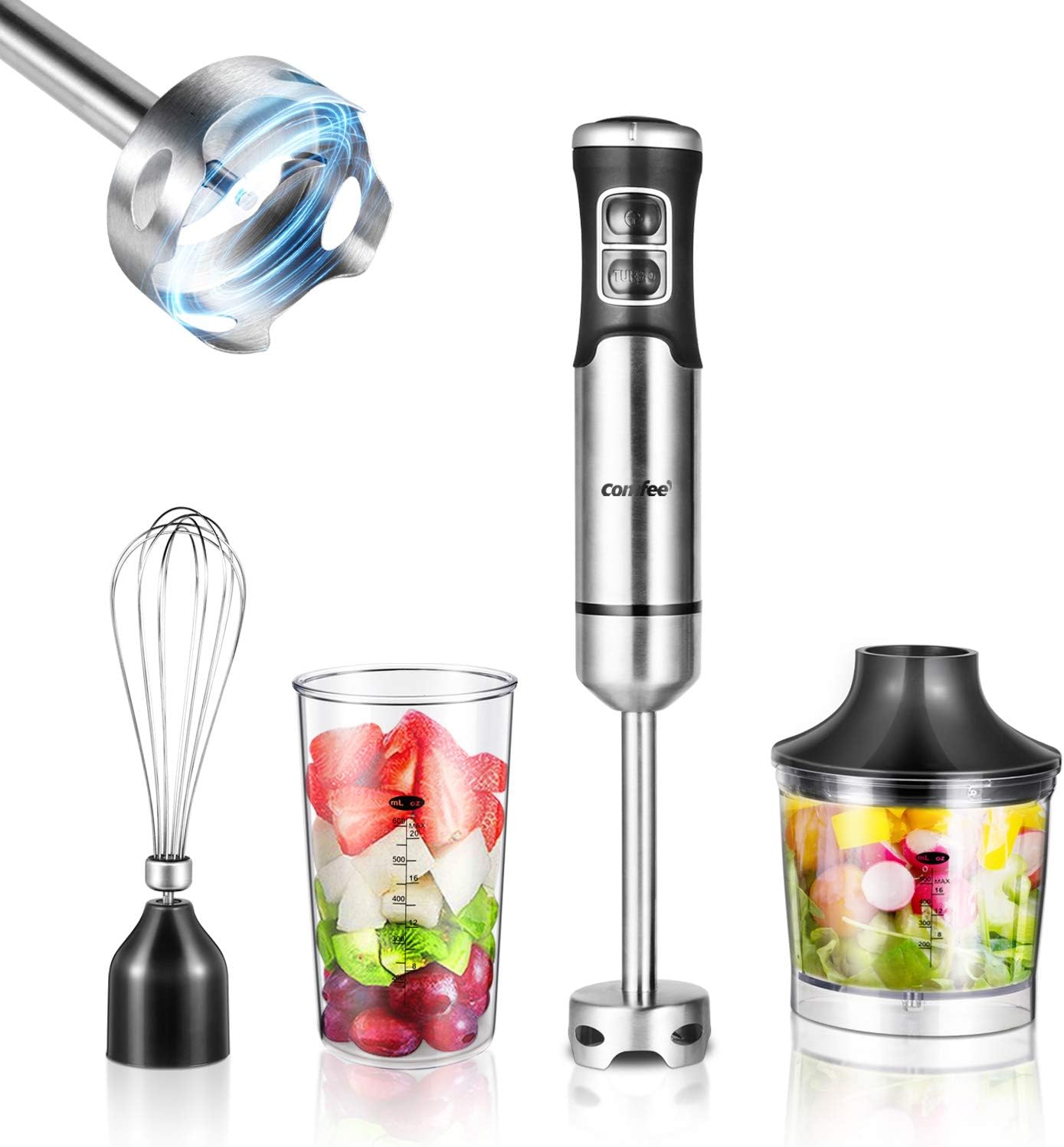 COMFEE' 500W Hand Blender Set - Perfect for Baby Food & Smoothies