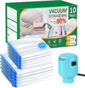 Vacuum Seal Bags for Clothing with Electric Pump - Space Saving Set