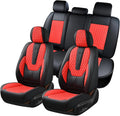 Coverado Car Seat Covers Full Set - 5 Seat Leather Seat Covers