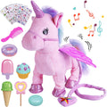 Remote Control Plush Unicorn Toy for Toddlers - Interactive Walking