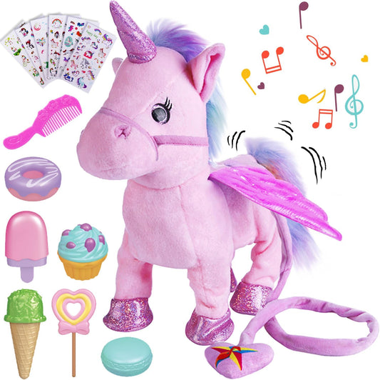 Wiggle-Bottom Unicorn Toy for Girls, Interactive & Remote Controlled - GIDGOD
