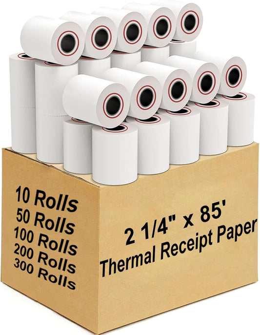 Coopaty Thermal Cash Register POS Paper - 2 1/4in x 85ft Rolls