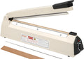 Impulse Sealer 16 in Manual Heat Sealer Machine - Adjustable Heat