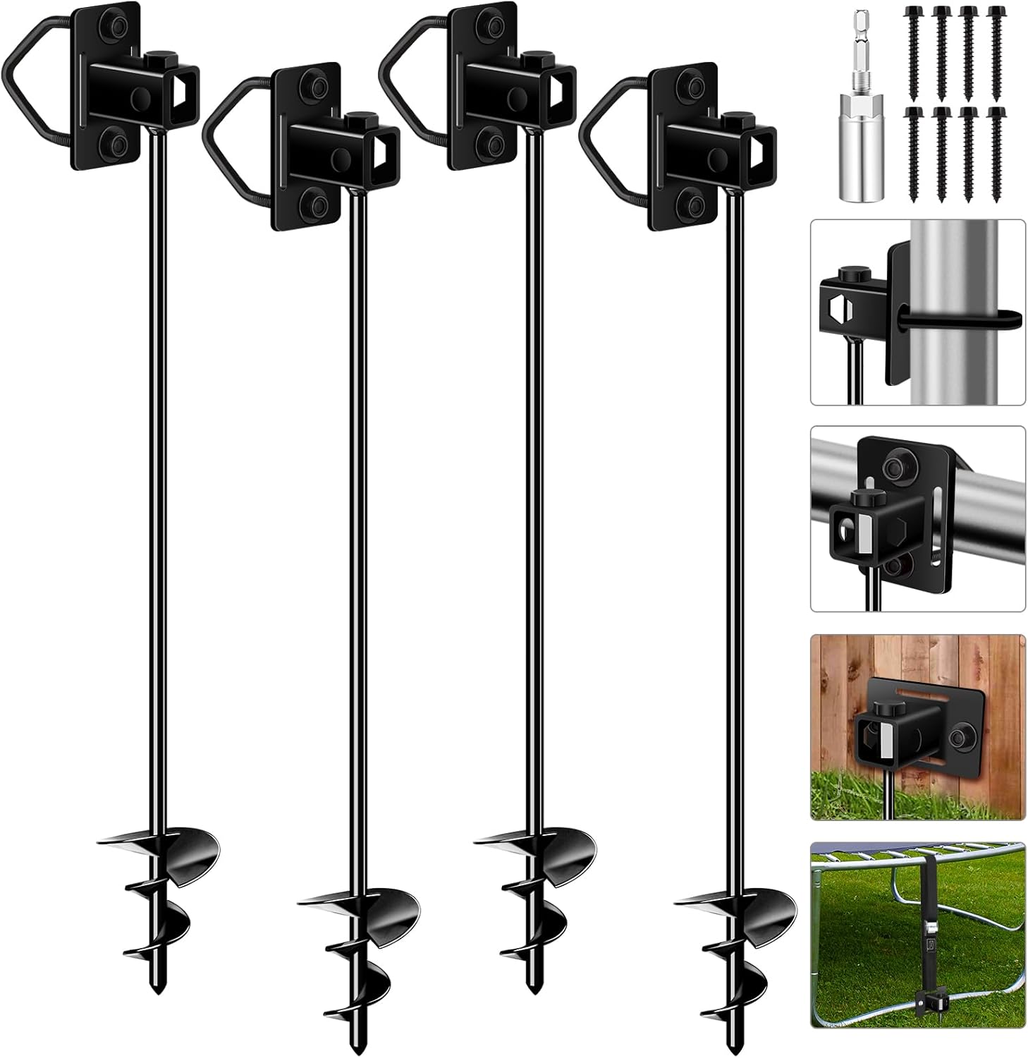 26 Inch Ground Anchors Heavy Duty for Trampolines and More
