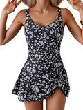 One Piece Swim Dress Swimsuit for Women Tummy Control