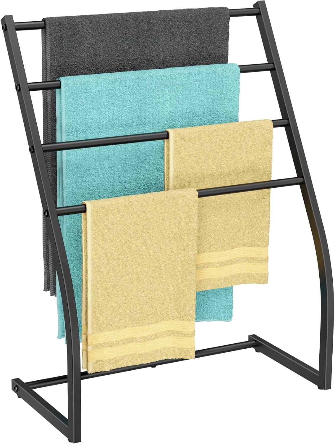 Stylish Free Standing Towel Rack for Bathroom and Pool Use