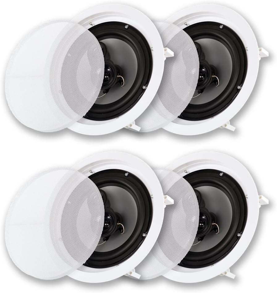 Acoustic Audio CS-IC83 In Ceiling Speakers for Home Theater
