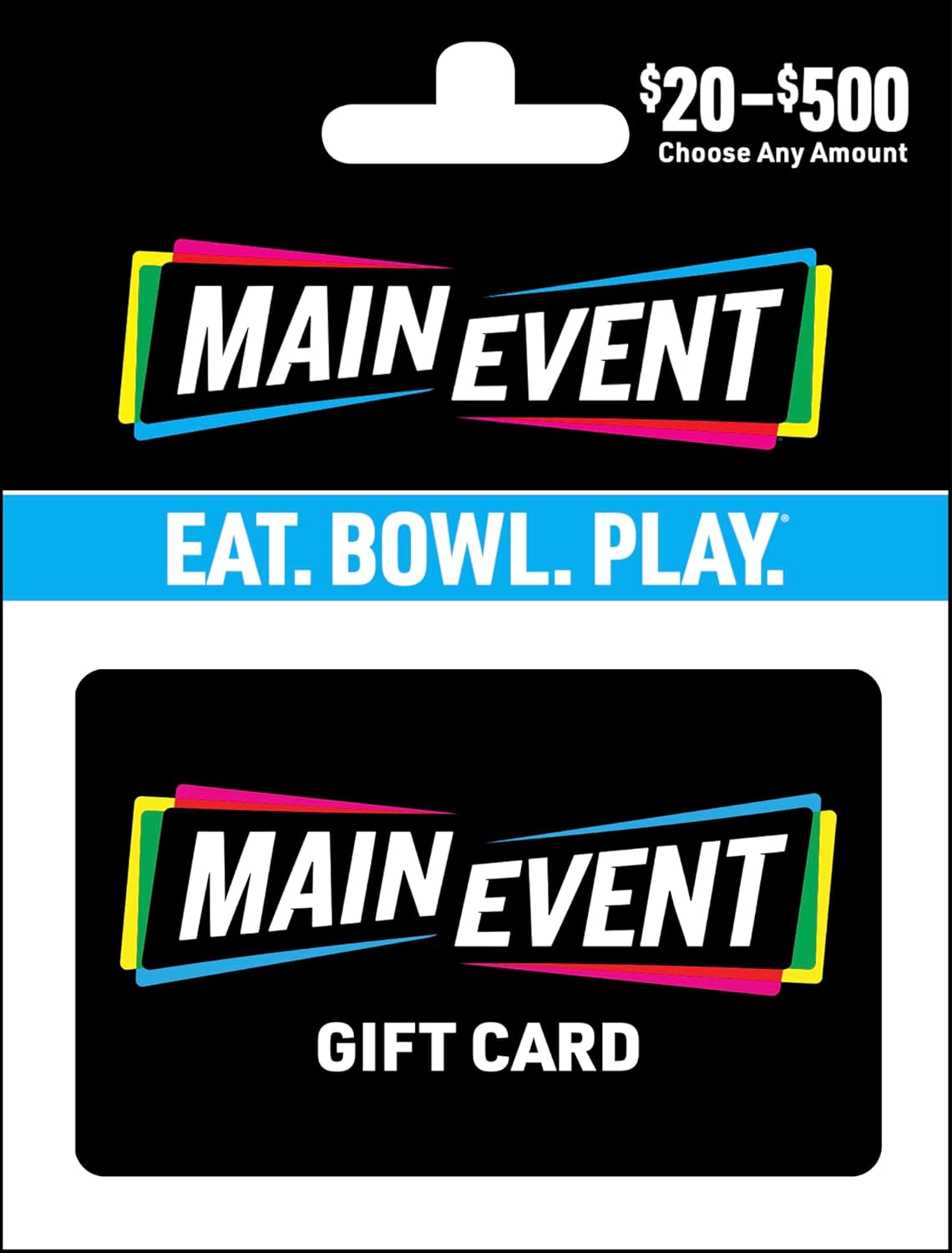 Main Event Entertainment Gift Card for Fun Experiences and More