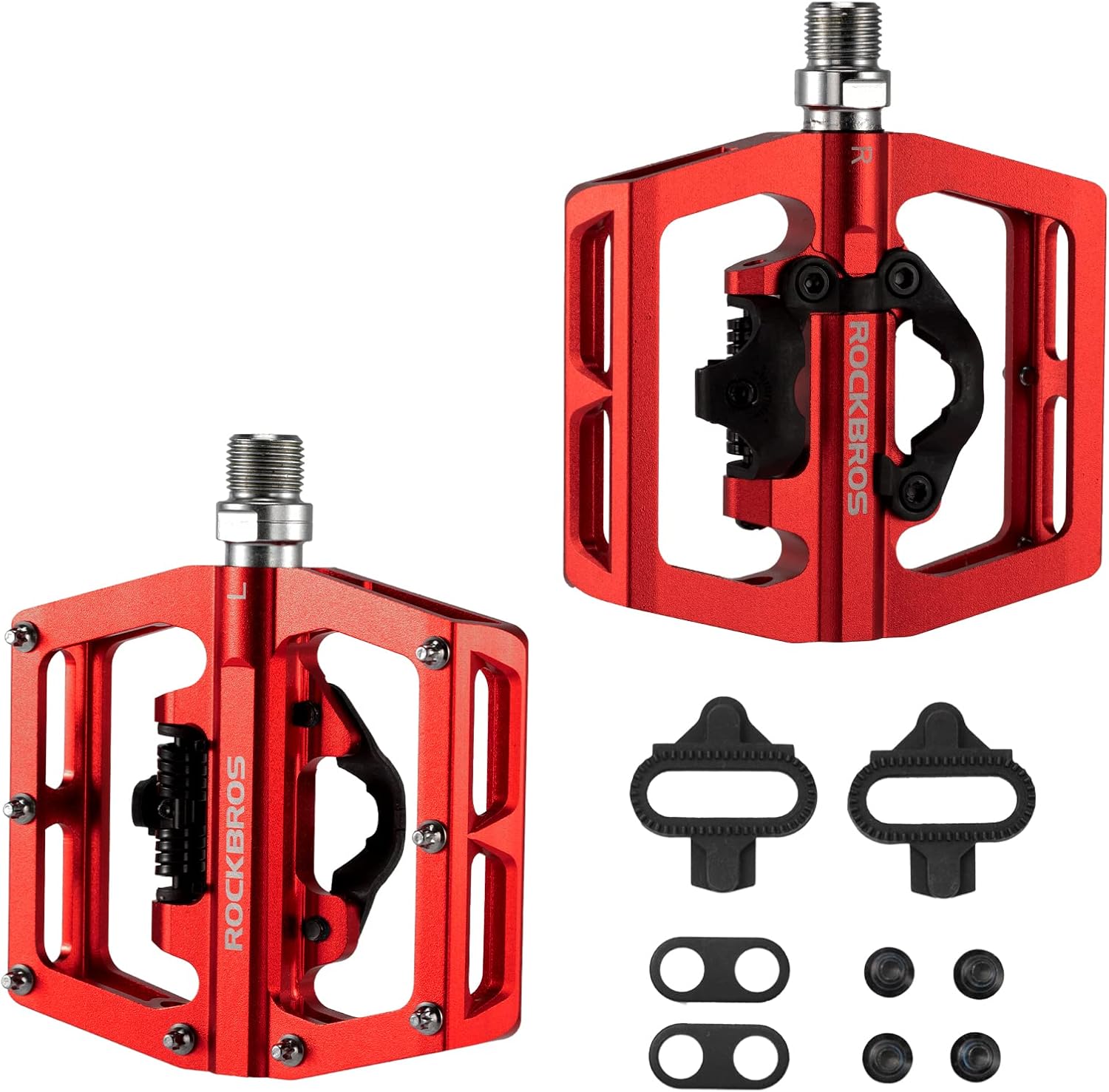 ROCKBROS MTB Mountain Bike Pedals with Dual Functionality
