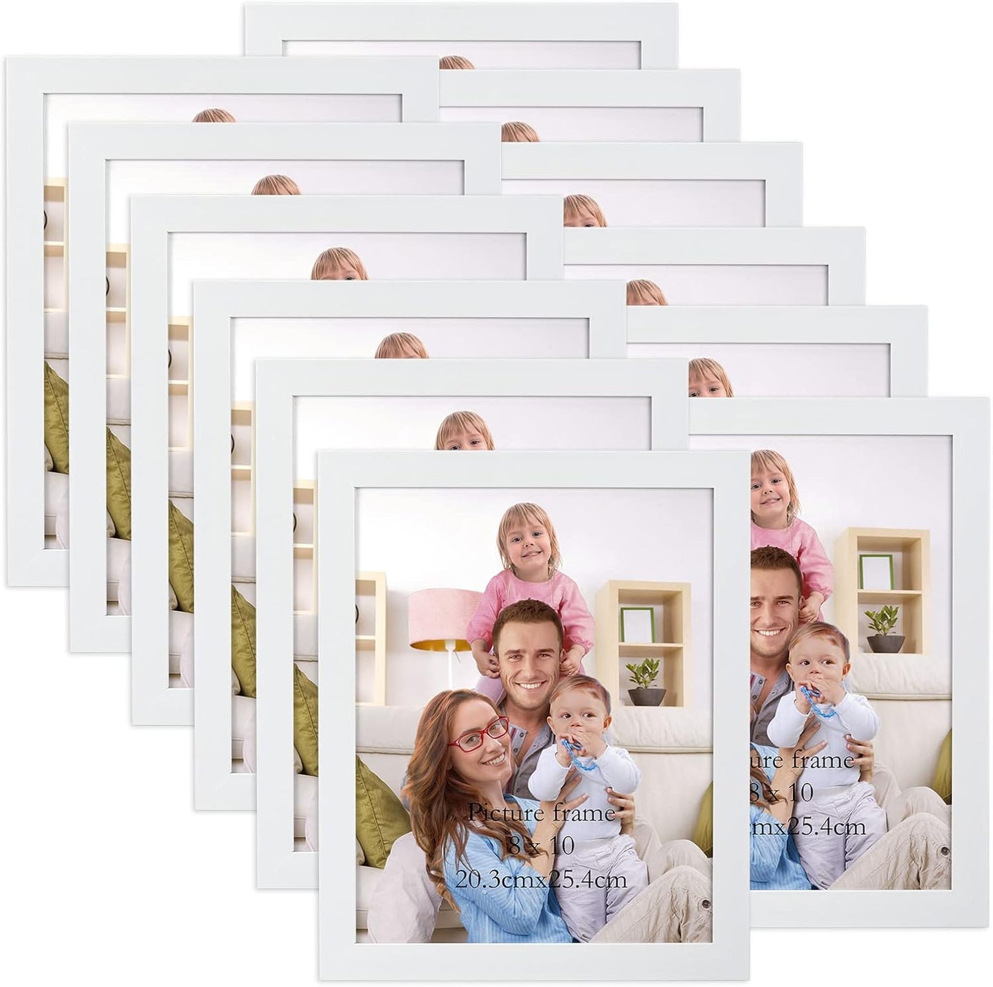 Giftgarden 8x10 Picture Frame Pack of 12 for Elegant Display