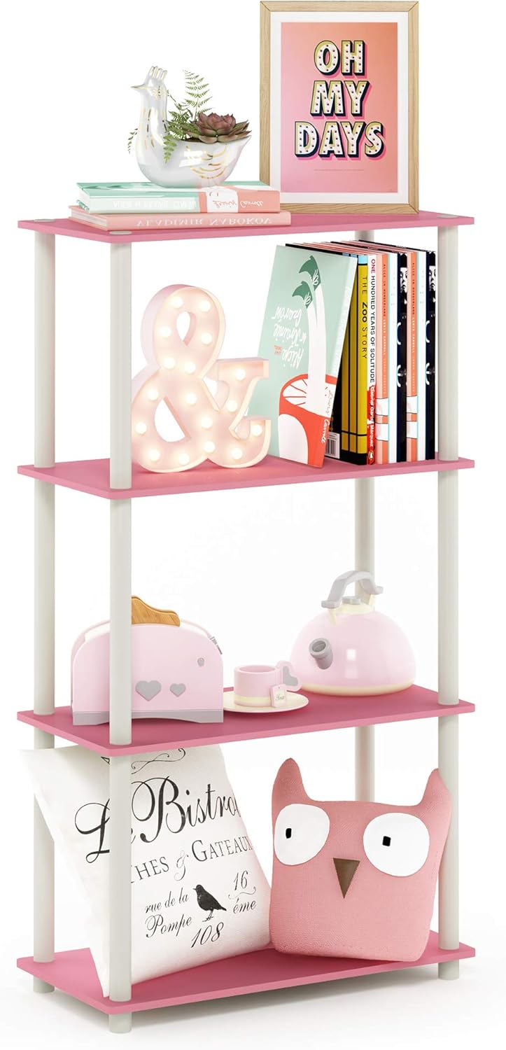 Furinno Turn-N-Tube 4-Tier Multipurpose Shelf Display Rack