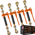 VULCAN Folding Handle Load Binder Four Pack - Safer Ratchet Tensioning