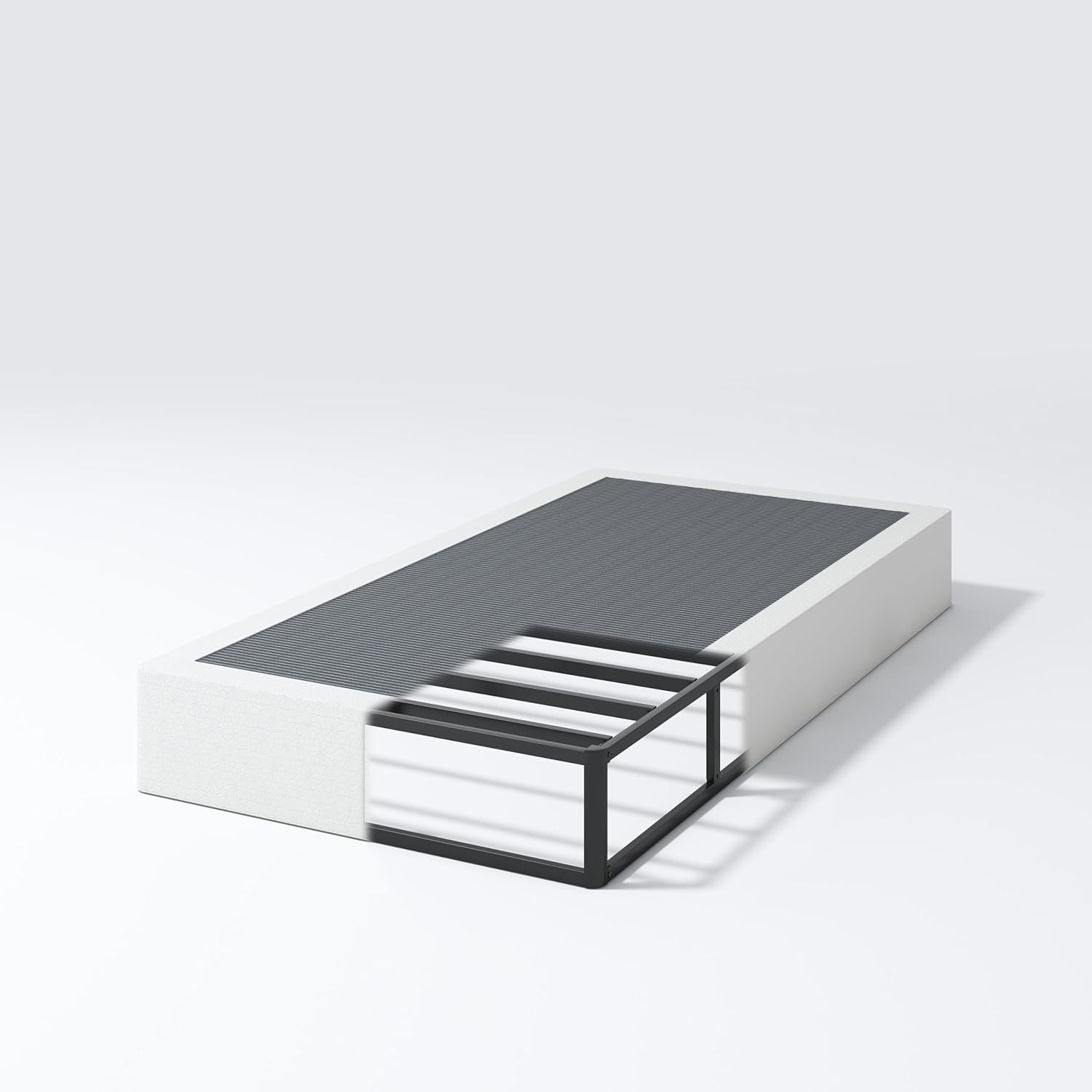 Sturdy 9 Inch Twin Box Spring with Strong Metal Frame Support