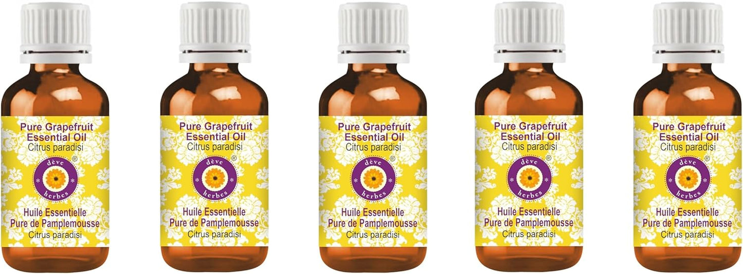 Deve Herbes Pure Grapefruit Essential Oil for Skin & Hair Care