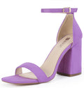 Chunky Block Heels for Women - 3.6in Irregular Heeled Sandals