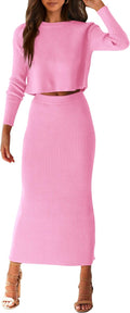 PRETTYGARDEN Women's 2 Piece Sweater Set - Cozy Figure-Flattering Fit