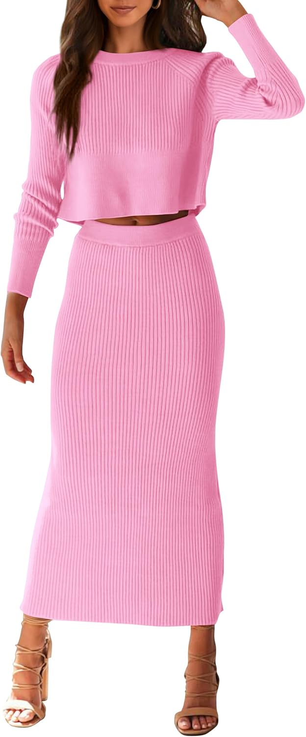 PRETTYGARDEN Women's 2 Piece Sweater Set for Fall and Winter