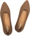 Frank Mully Pointed Toe Flats Knit Dress Shoes - Comfort Slip Ons