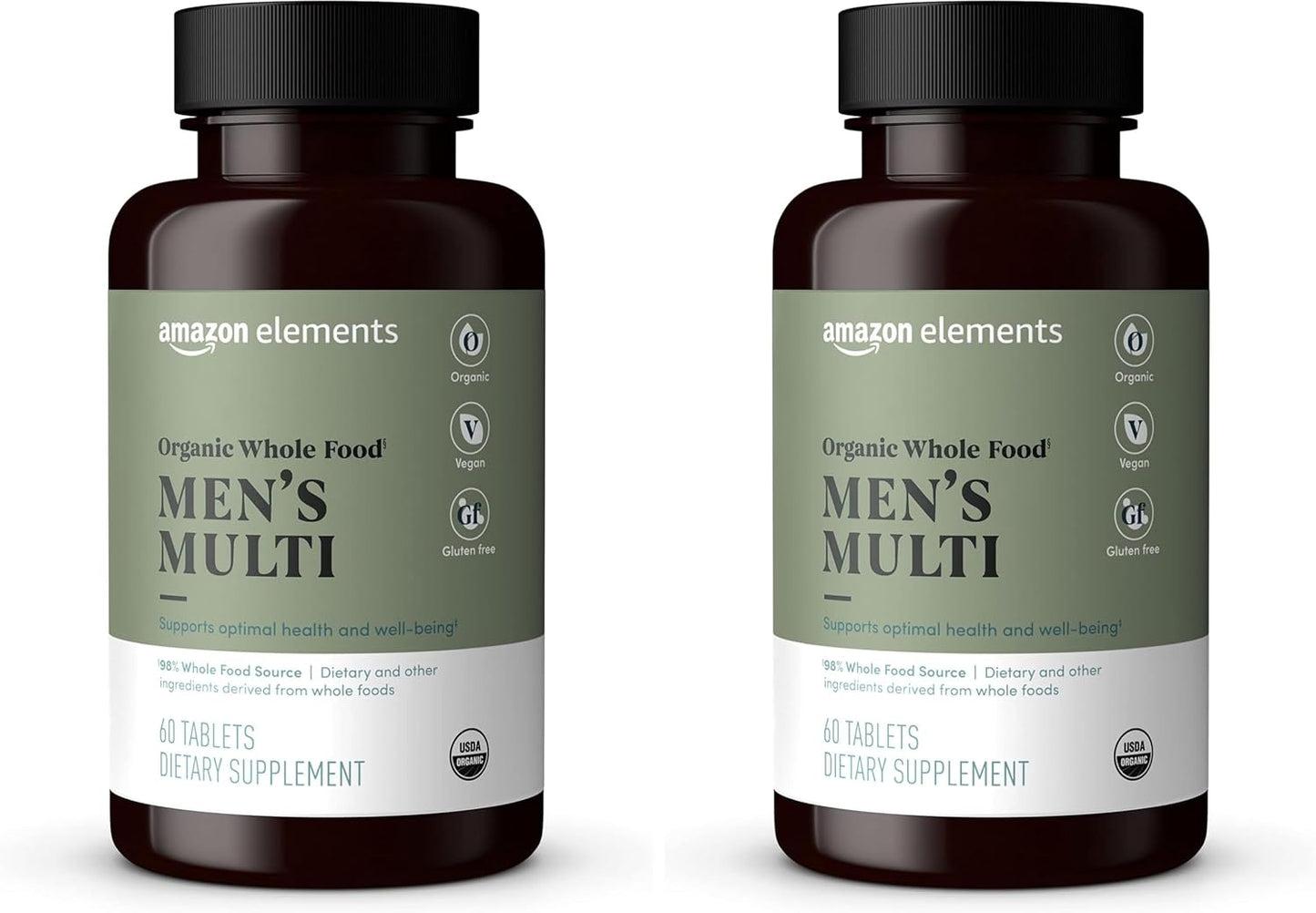 Organic Whole Food Men's Multi for Optimal Health and Energy