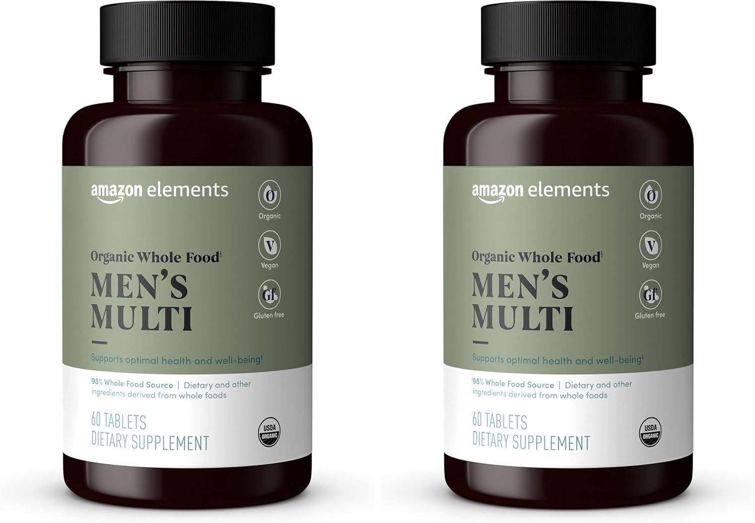 Organic Whole Food Men's Multi for Optimal Health and Energy