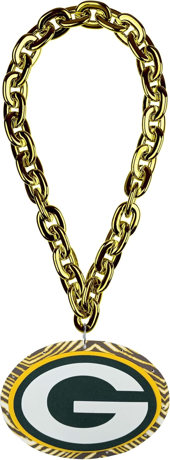 FOCO x Zubaz NFL Big Logo Light Up Chain for True Fans