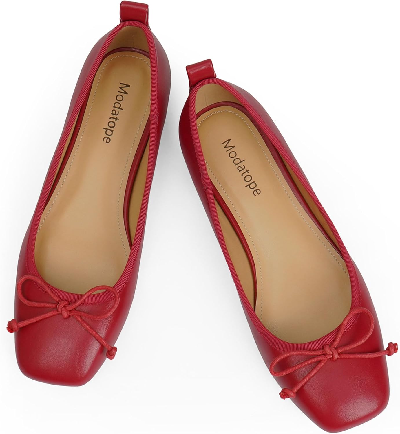 Modatope Ballet Flats with Bow for Women - Elegant Comfort