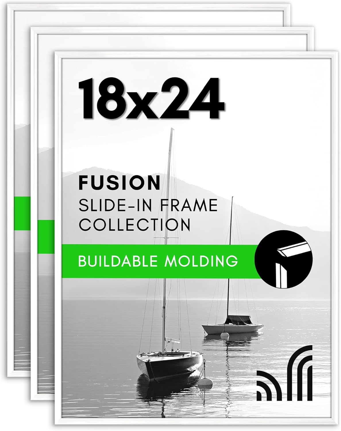 18x24 Poster Frame Set of 3 with Polished Front Cover