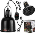 Reptile Light Fixture with Thermostatic Timer - Stable Heat Control