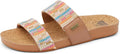 Cushion Vista Women's Slide Sandal - Vegan Leather Comfort