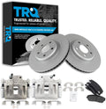 TRQ Front Brake Calipers Pads & Rotors Compatible with 05-11 300