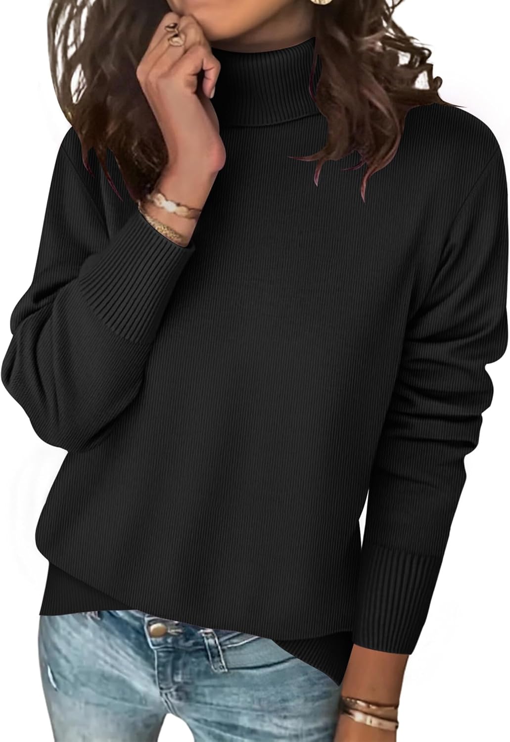 Zeagoo Women's Turtleneck Sweater for Cozy Fall and Winter Wear