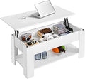 Lift Top Coffee Table with Hidden Storage Compartment - Modern Lift