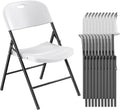Nazhura 650 lb Capacity Heavy Duty Plastic Folding Chair 10 Pack