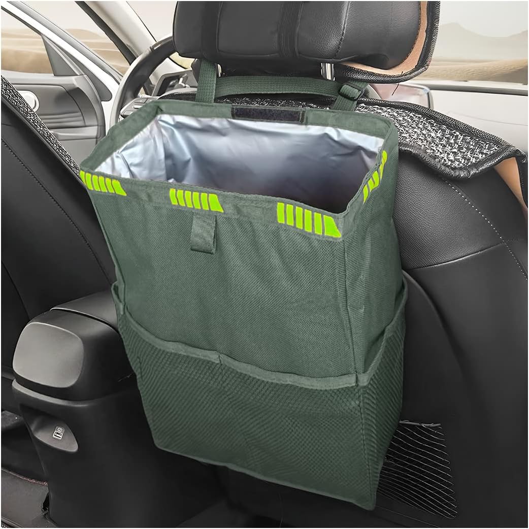 Leak-Proof Car Trash Can: Stay organized on-the-go!