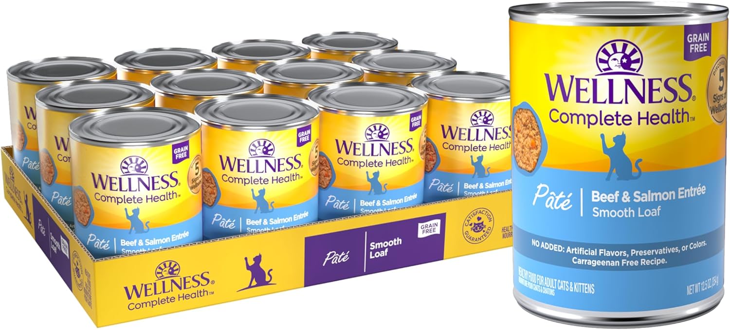 Wellness Complete Health Pate Wet Cat Food for Adult Cats