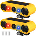 Solar Outdoor Motion Sensor Alarm 2-Pack - Loud Animal Deterrent