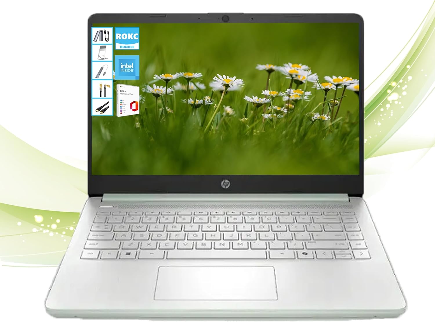 HP AI-Powered 14 HD Laptop with 1TB Cloud Storage & Office