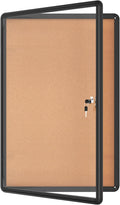 36 in x 24 in Enclosed Bulletin Board - Lockable Weather-Resistant