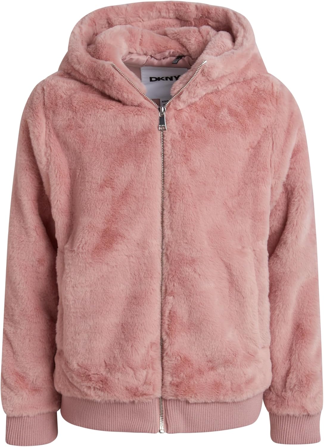 DKNY Girls Fleece Jacket - Cozy Faux Fur Sherpa Winter Coat