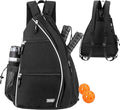 Pickleball Backpack Pickleball Paddle Bag - Padded, Reversible Sling