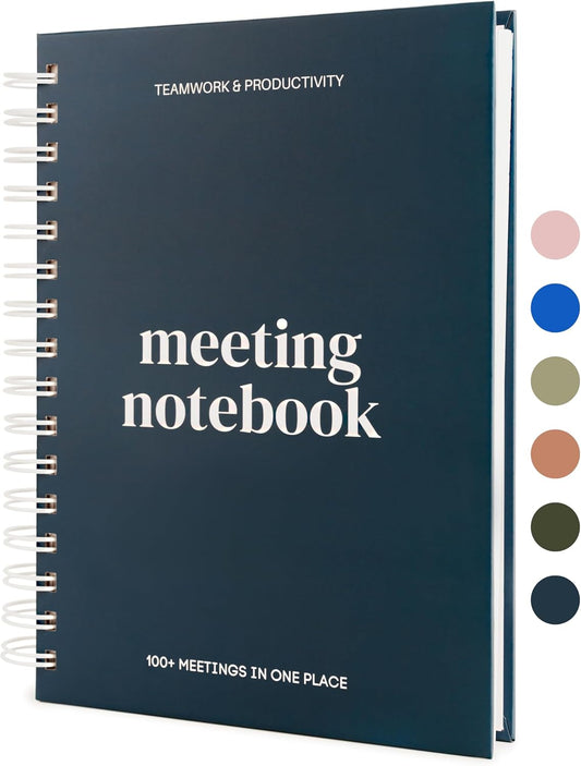 Stay Productive with Lamare Meeting Planner - 220 Pages A5 Notebook
